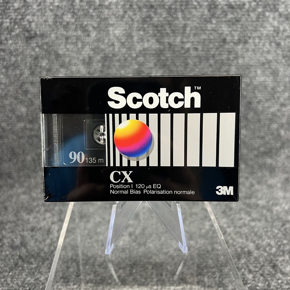 Scotch CX 90 Blank Audio Cassette Tape Normal Bias Type I New Sealed
